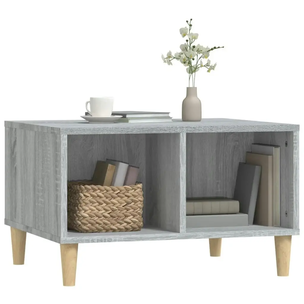 Coffee Table Grey Sonoma 60x50x36.5 cm Engineered Wood 821034