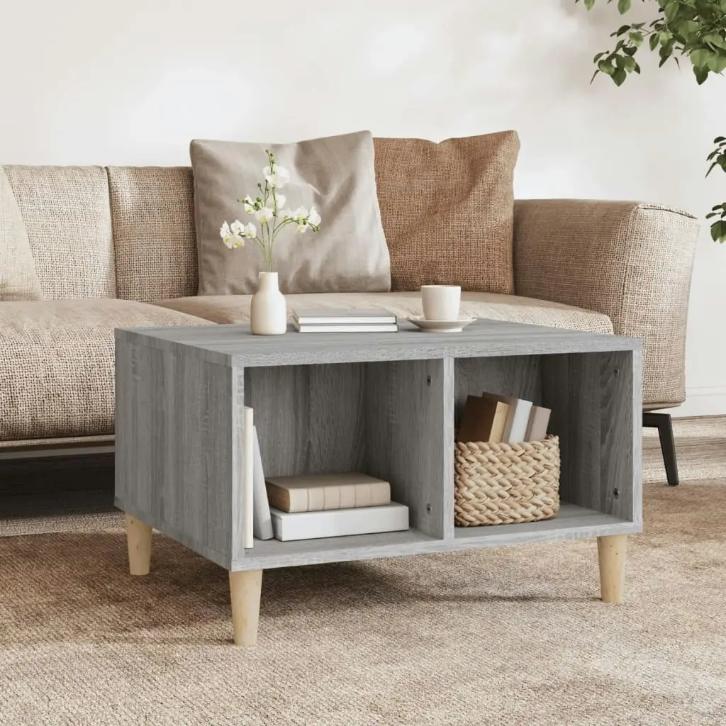 Coffee Table Grey Sonoma 60x50x36.5 cm Engineered Wood 821034