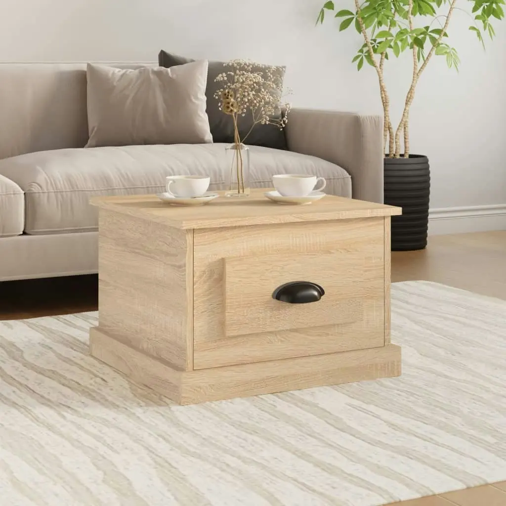 Coffee Table Sonoma Oak 50x50x35 cm Engineered Wood 816251