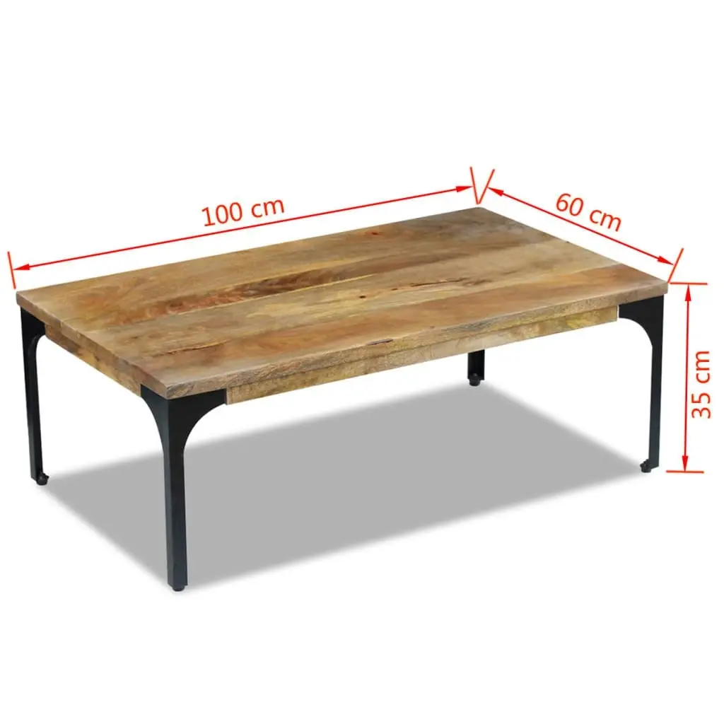 Coffee Table Mango Wood 100x60x35 cm 243338