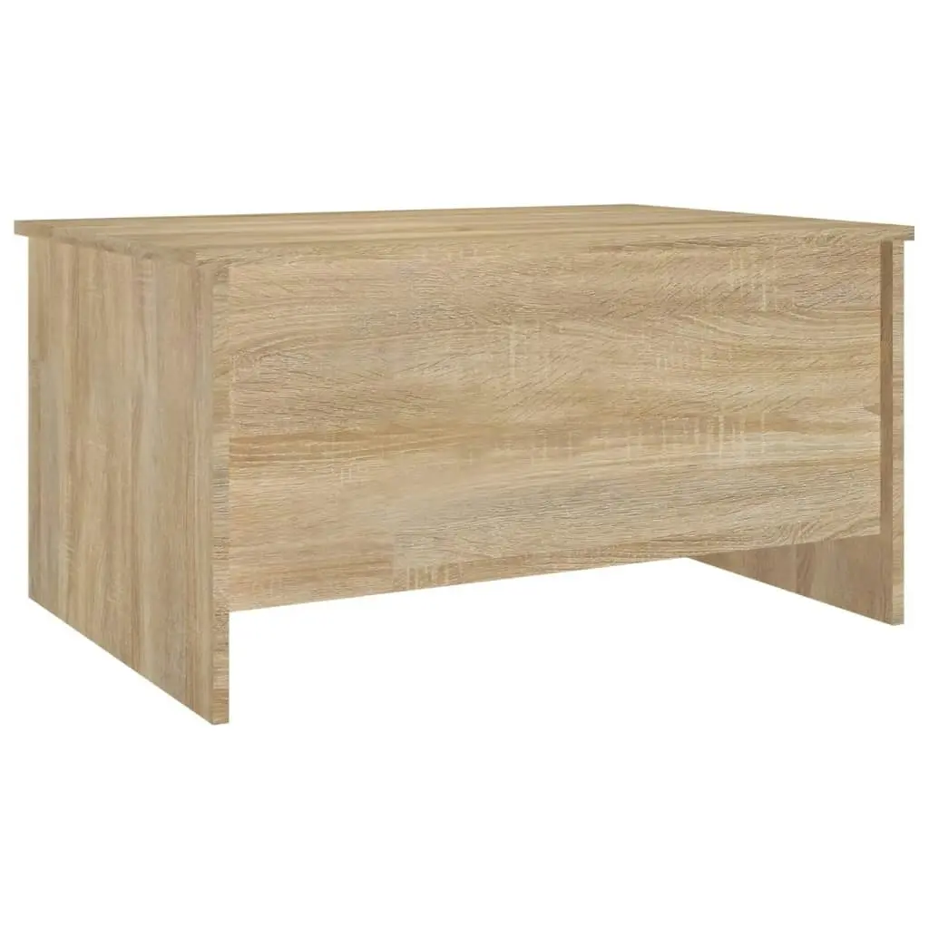 Coffee Table Sonoma Oak 80x55.5x41.5 cm Engineered Wood 809677