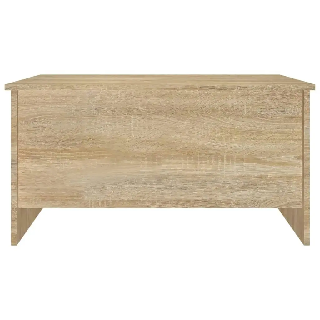 Coffee Table Sonoma Oak 80x55.5x41.5 cm Engineered Wood 809677