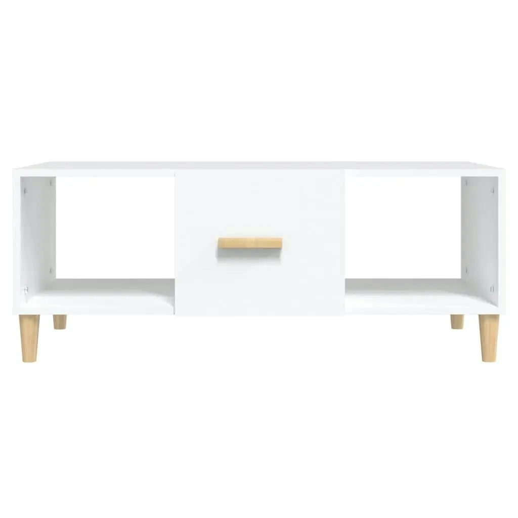 Coffee Table White 102x50x40 cm Engineered Wood 812690