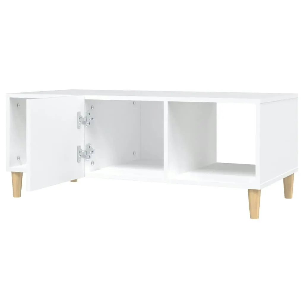 Coffee Table White 102x50x40 cm Engineered Wood 812690