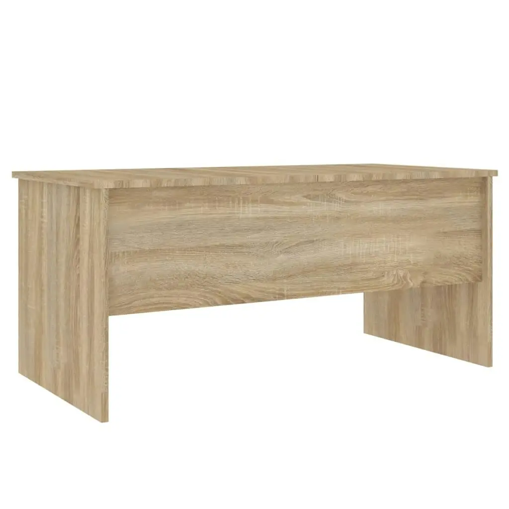 Coffee Table Sonoma Oak 102x50.5x46.5 cm Engineered Wood 809722