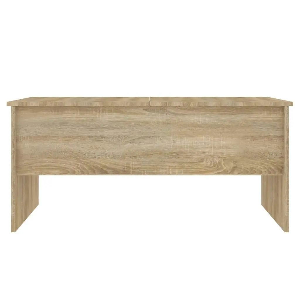 Coffee Table Sonoma Oak 102x50.5x46.5 cm Engineered Wood 809722