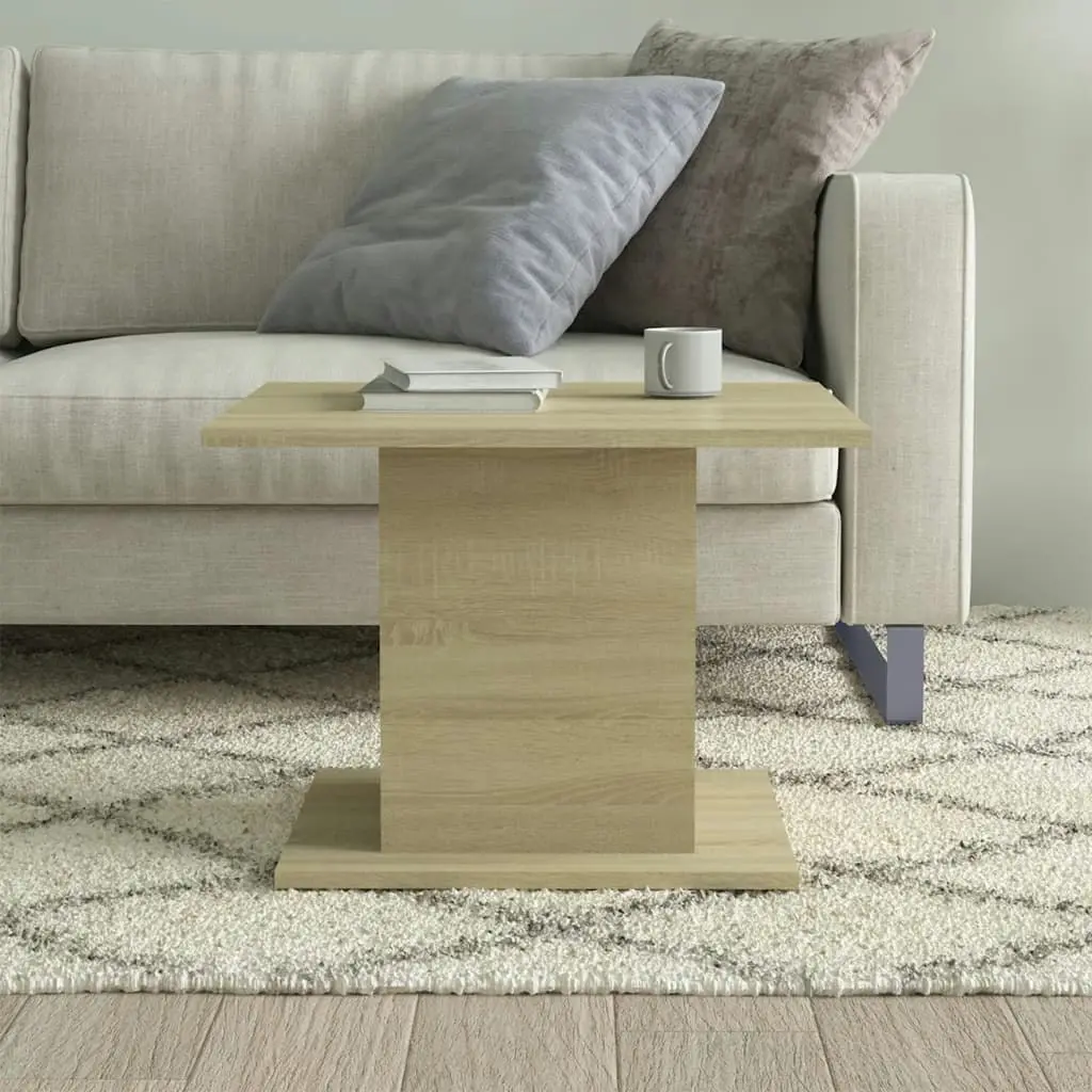 Coffee Table Sonoma Oak 55.5x55.5x40 cm Engineered Wood 810319