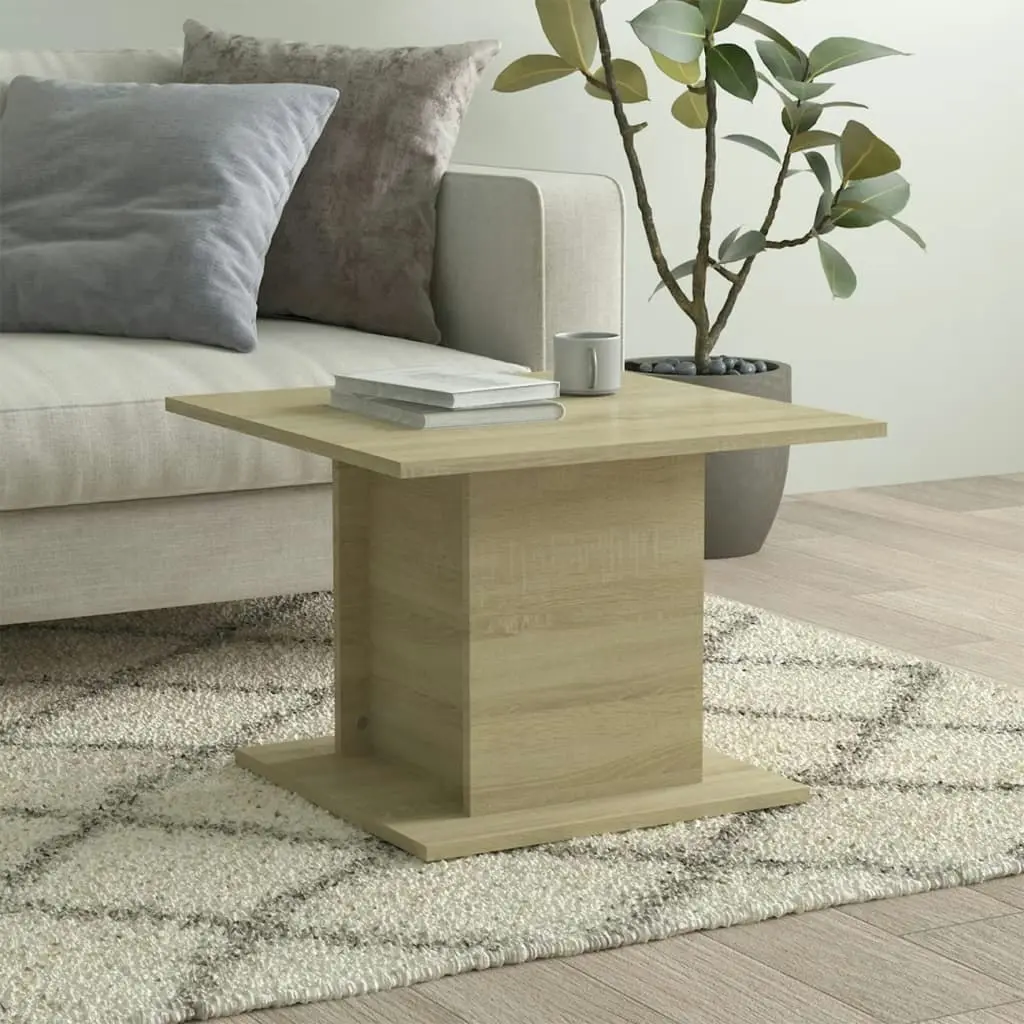 Coffee Table Sonoma Oak 55.5x55.5x40 cm Engineered Wood 810319