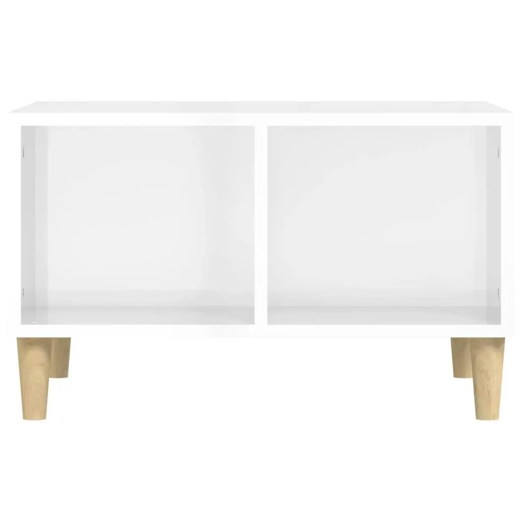 Coffee Table High Gloss White 60x50x36.5 cm Engineered Wood 821030