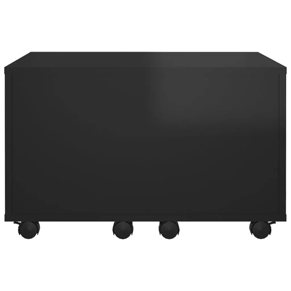 Coffee Table High Gloss Black 60x60x38 cm Engineered Wood 806865