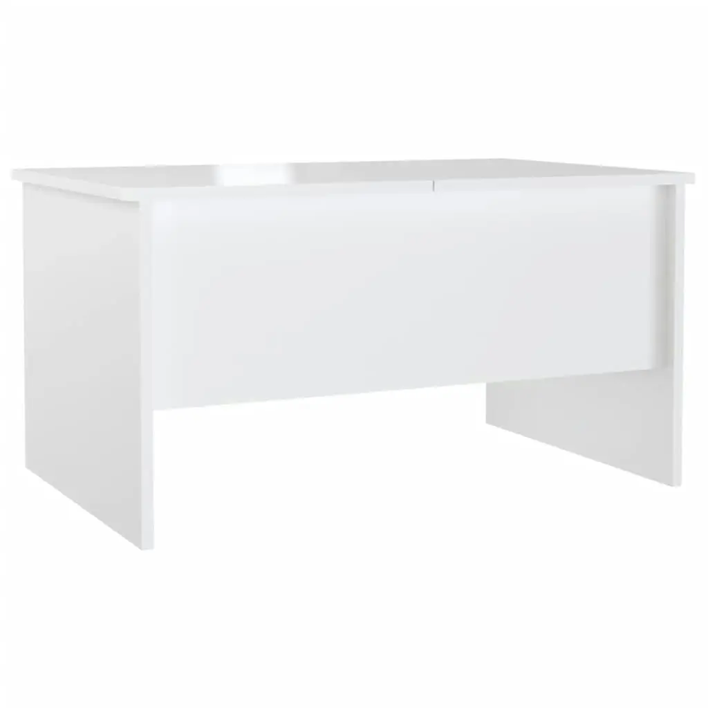 Coffee Table High Gloss White 80x50x42.5 cm Engineered Wood 809734