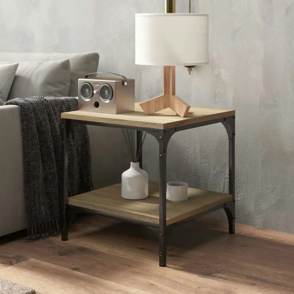 Coffee Table Sonoma Oak 50x50x40 cm Engineered Wood 819373