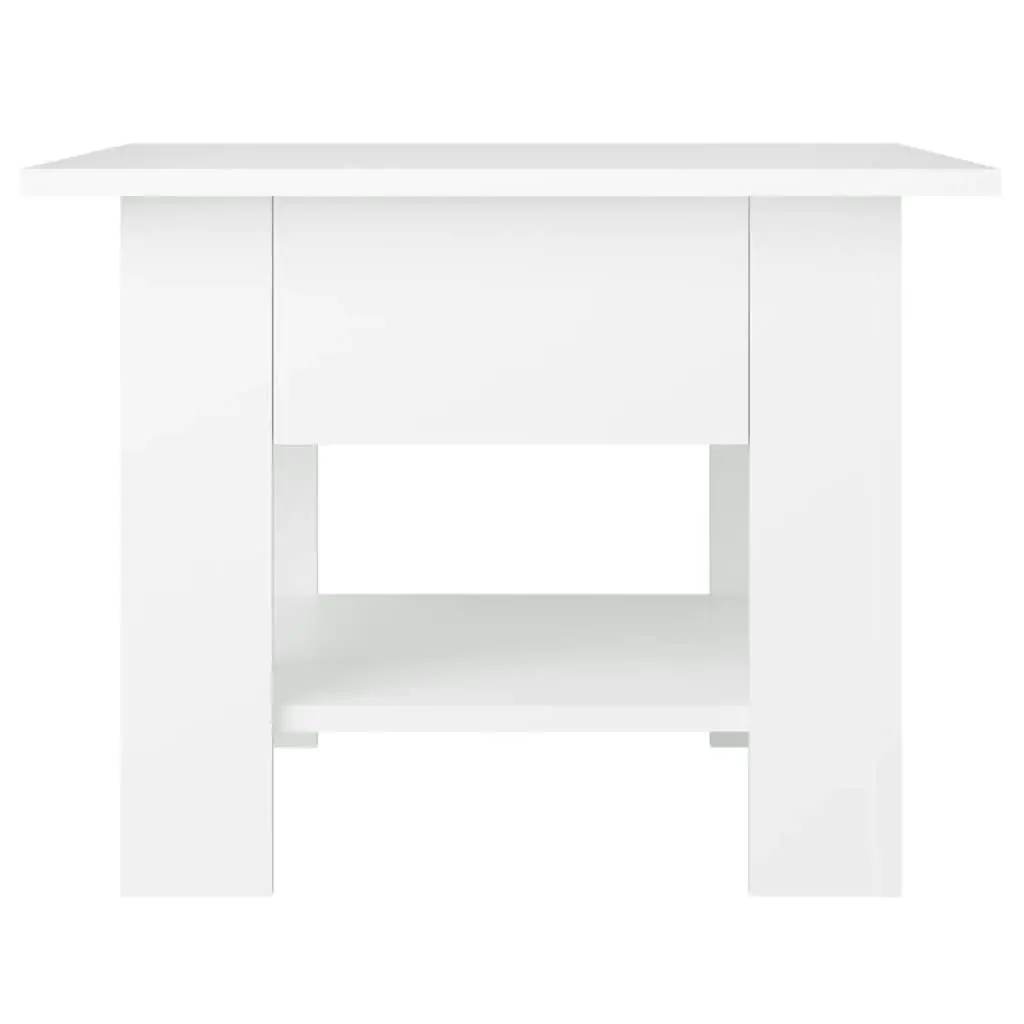 Coffee Table White 55x55x42 cm Engineered Wood 810262