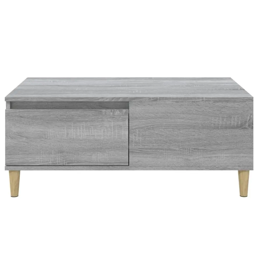 Coffee Table Grey Sonoma 90x50x36.5 cm Engineered Wood 821114