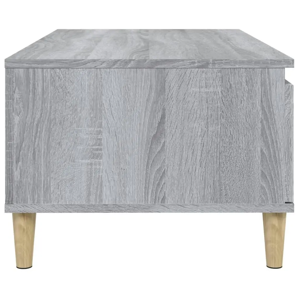 Coffee Table Grey Sonoma 90x50x36.5 cm Engineered Wood 821114