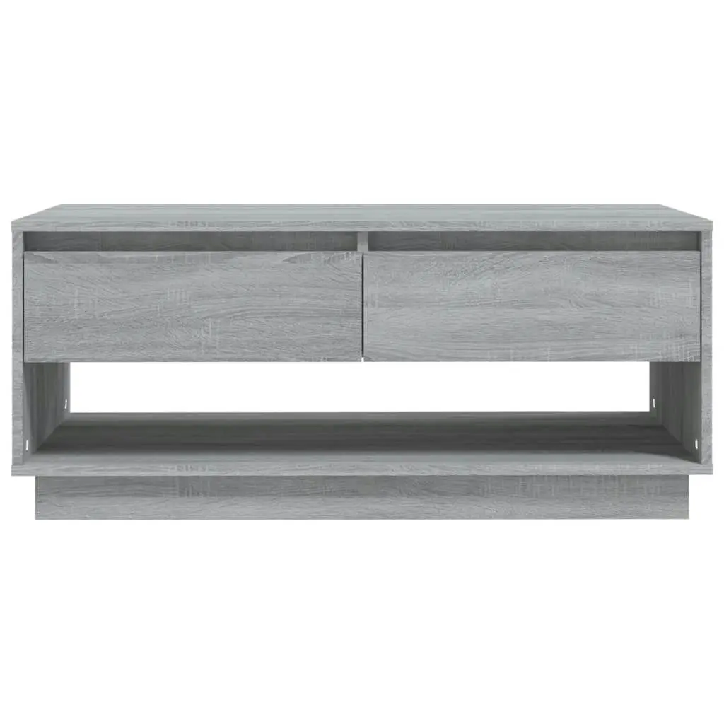 Coffee Table Grey Sonoma 102.5x55x44 cm Engineered Wood 812979