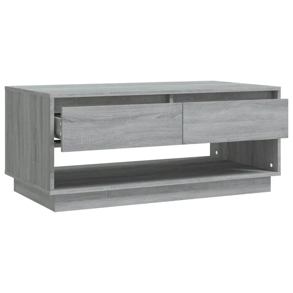 Coffee Table Grey Sonoma 102.5x55x44 cm Engineered Wood 812979