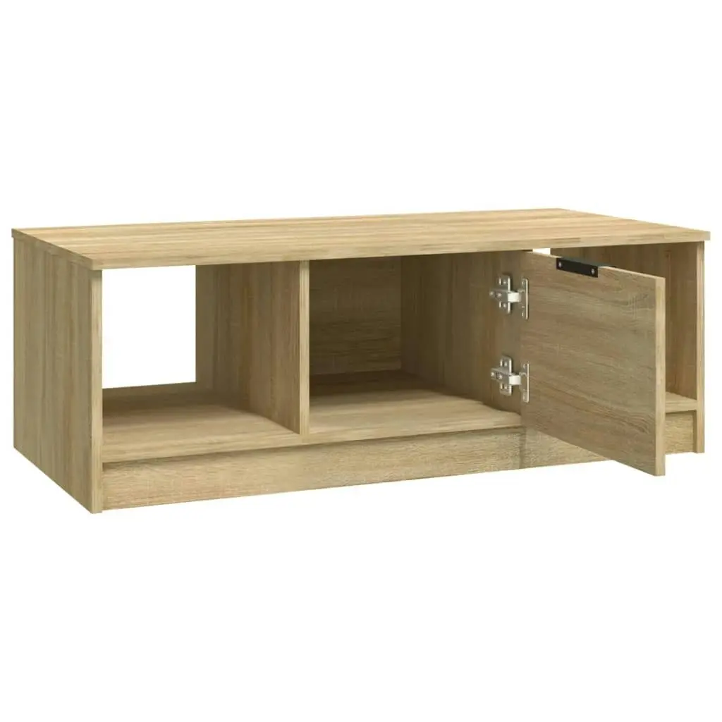 Coffee Table Sonoma Oak 102x50x36 cm Engineered Wood 811352