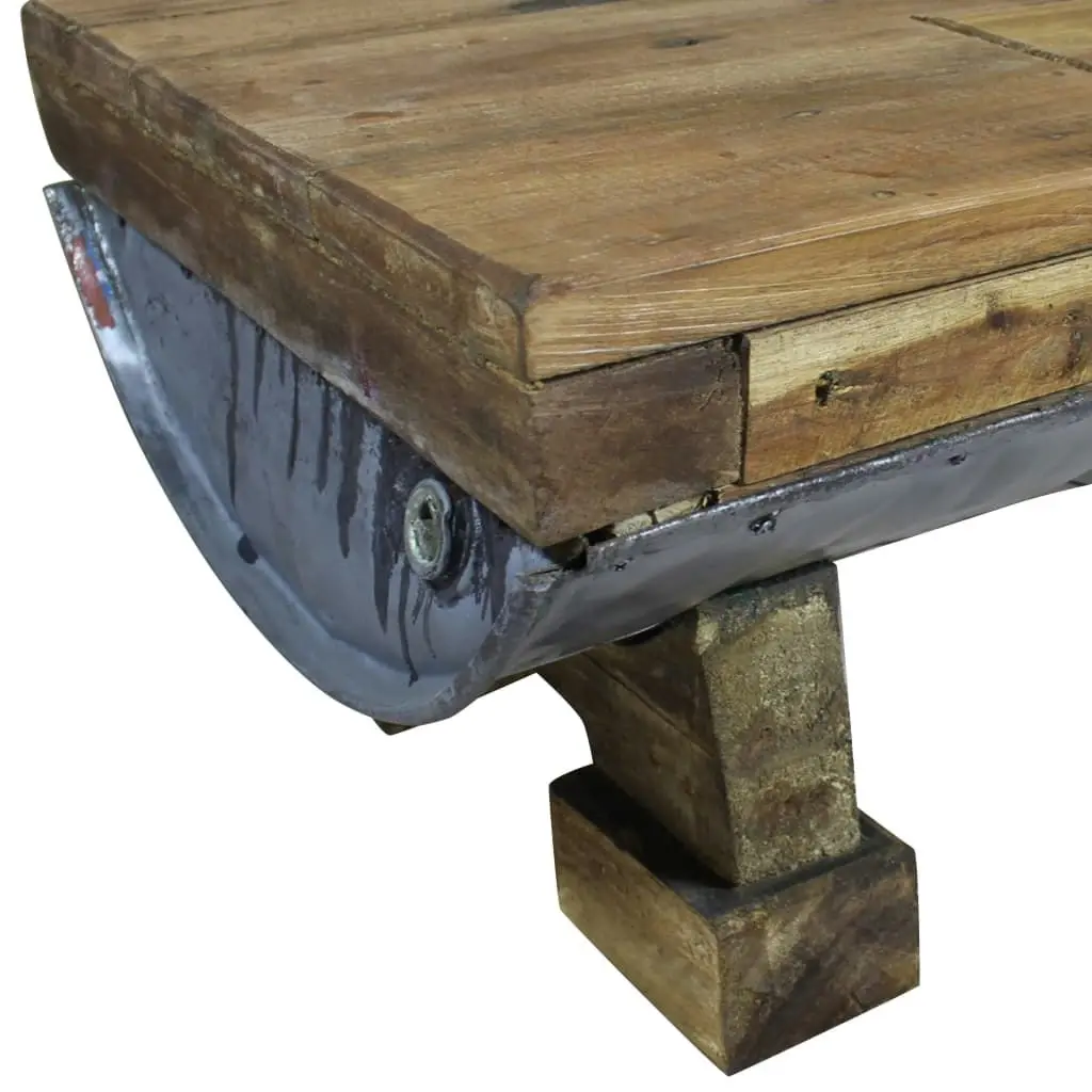 Coffee Table Solid Reclaimed Wood 90x50x35 cm 244500