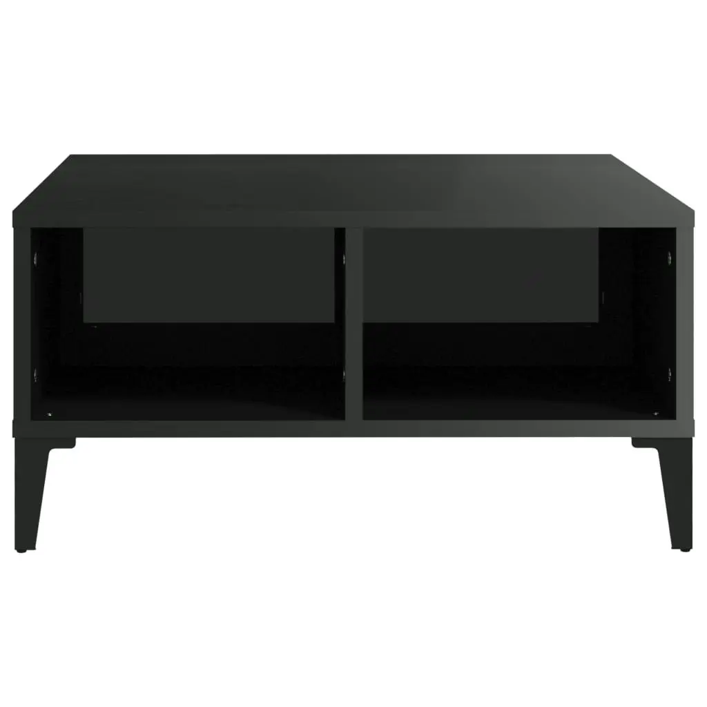 Coffee Table High Gloss Black 60x60x30 cm Engineered Wood 805993