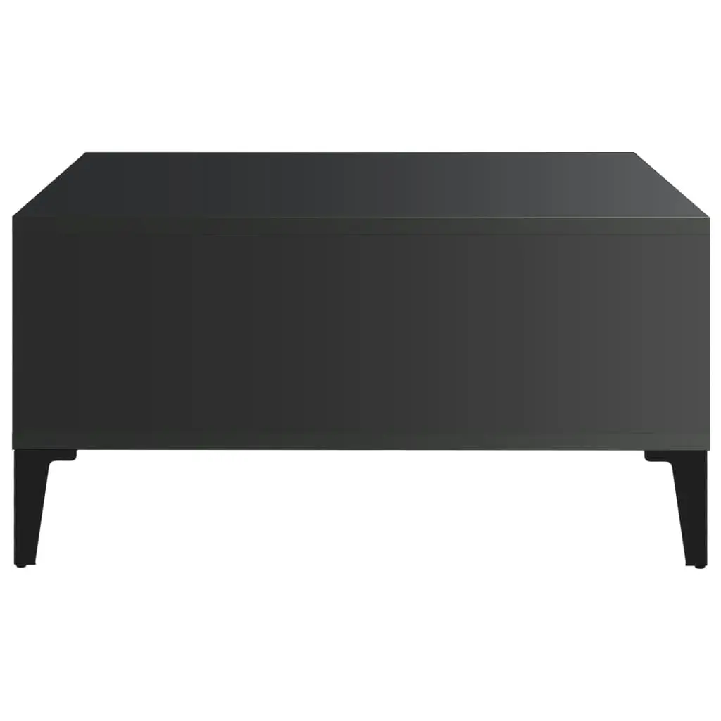 Coffee Table High Gloss Black 60x60x30 cm Engineered Wood 805993