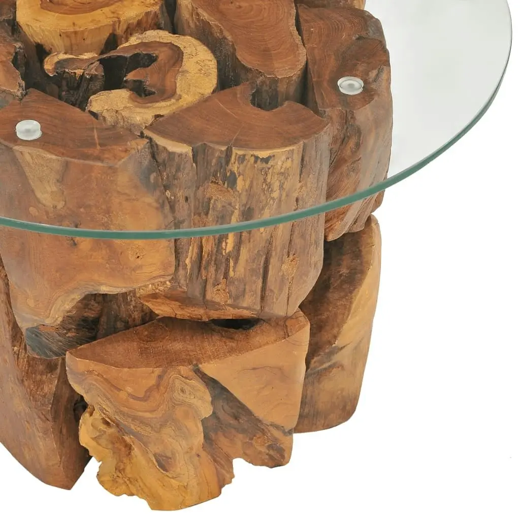 Coffee Table Solid Teak Driftwood 60 cm 243474