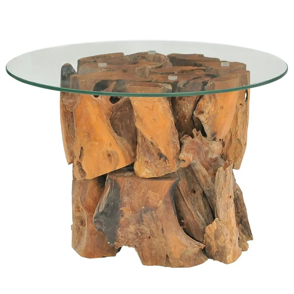 Coffee Table Solid Teak Driftwood 60 cm 243474