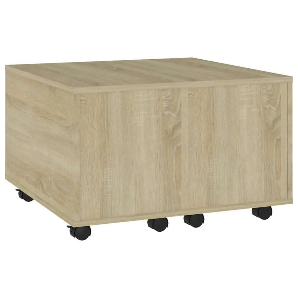 Coffee Table Sonoma Oak 60x60x38 cm Engineered Wood 806861