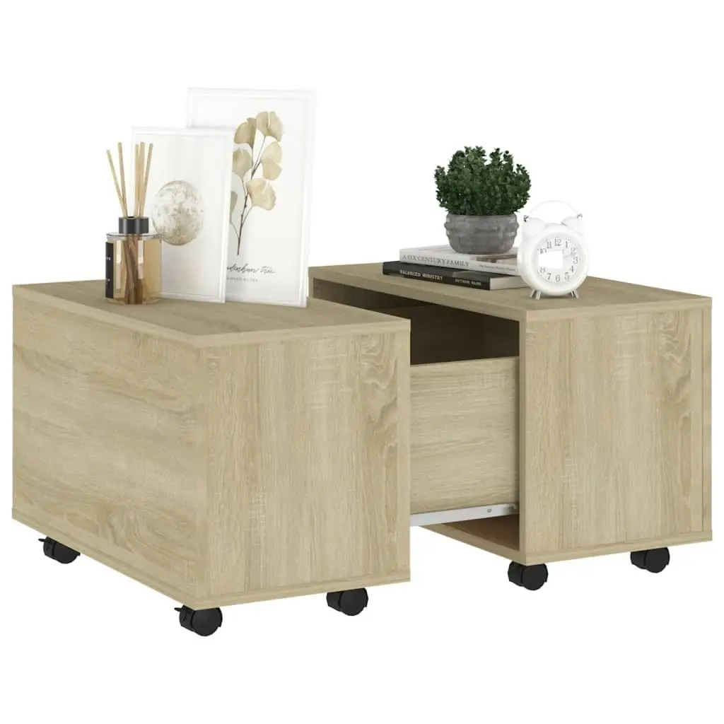 Coffee Table Sonoma Oak 60x60x38 cm Engineered Wood 806861