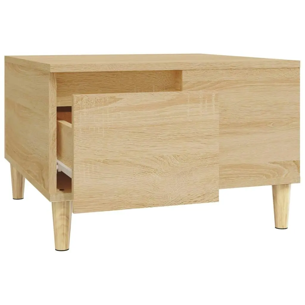 Coffee Table Sonoma Oak 55x55x36.5 cm Engineered Wood 821079