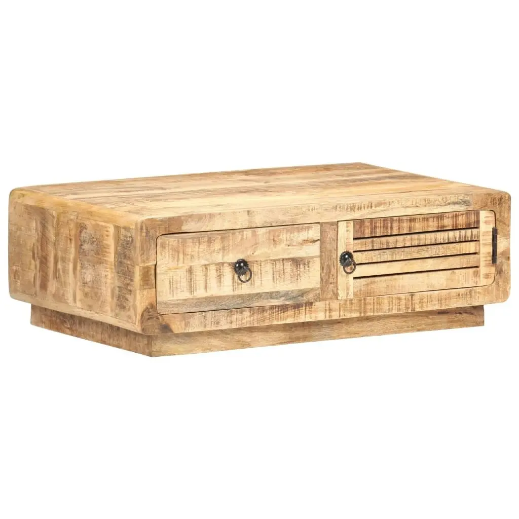 Coffee Table 90x60x29 cm Rough Mango Wood 320458