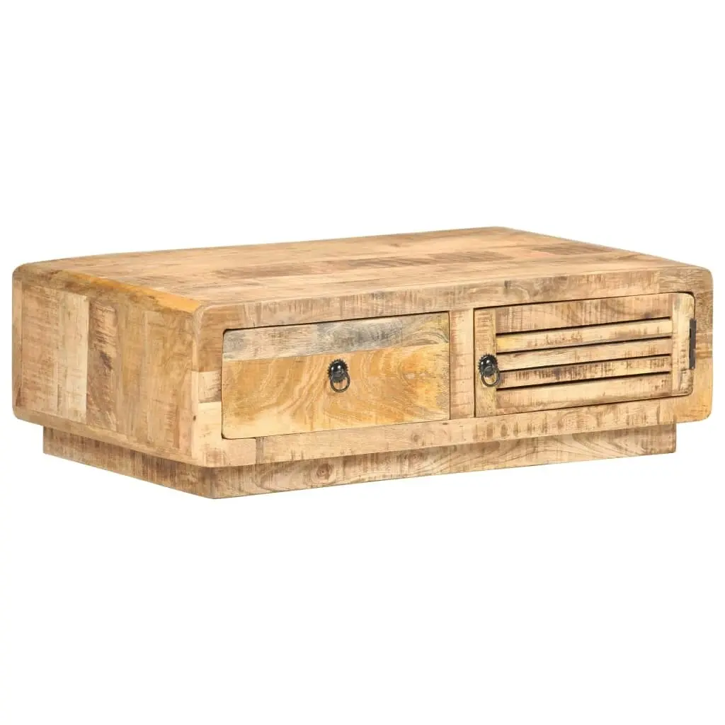 Coffee Table 90x60x29 cm Rough Mango Wood 320458