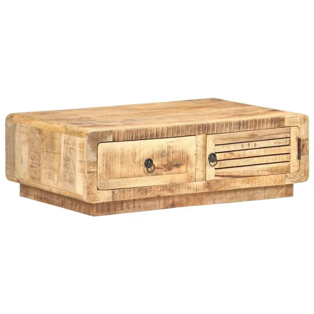 Coffee Table 90x60x29 cm Rough Mango Wood 320458