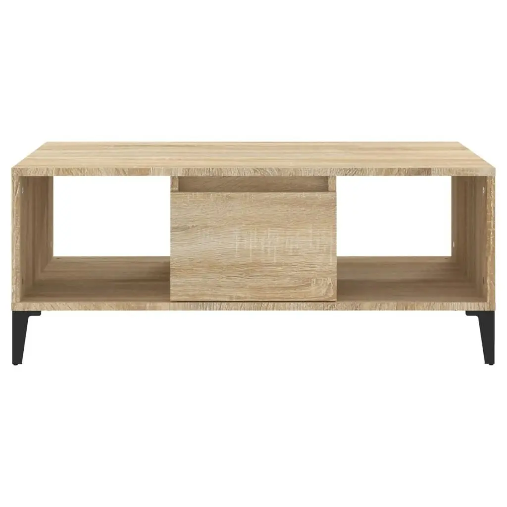 Coffee Table Sonoma Oak 90x50x36.5 cm Engineered Wood 821071