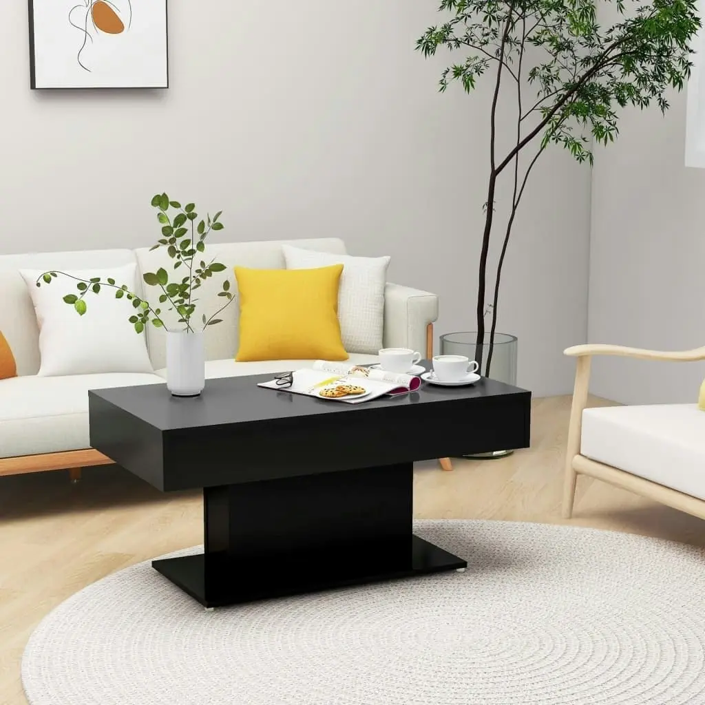 Coffee Table Black 96x50x45 cm Engineered Wood 806832