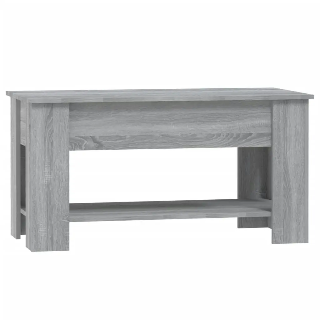 Coffee Table Grey Sonoma 101x49x52 cm Engineered Wood 819273