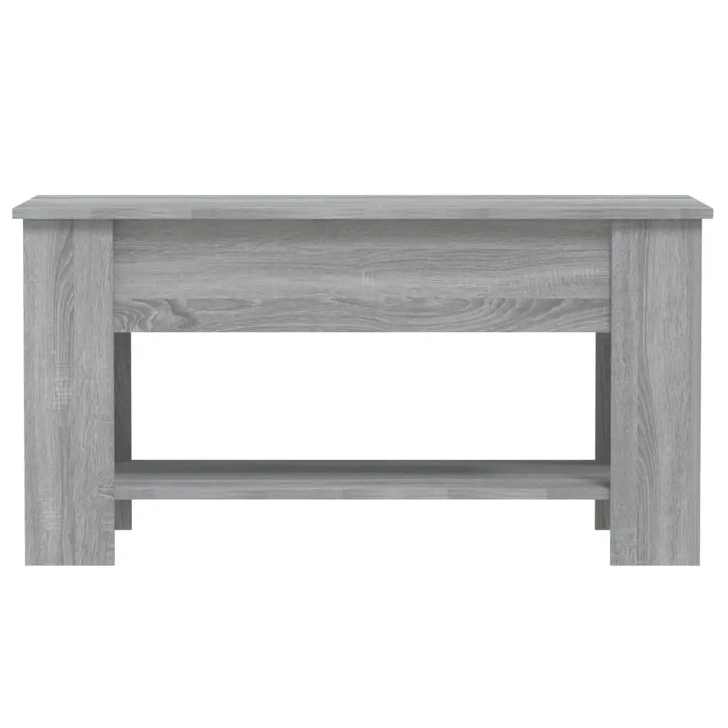 Coffee Table Grey Sonoma 101x49x52 cm Engineered Wood 819273