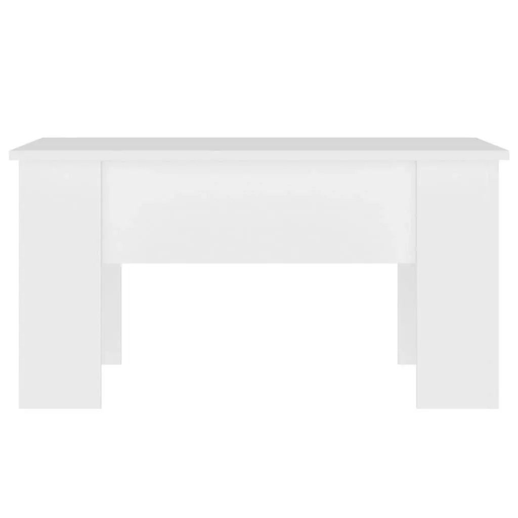 Coffee Table White 79x49x41 cm Engineered Wood 809692