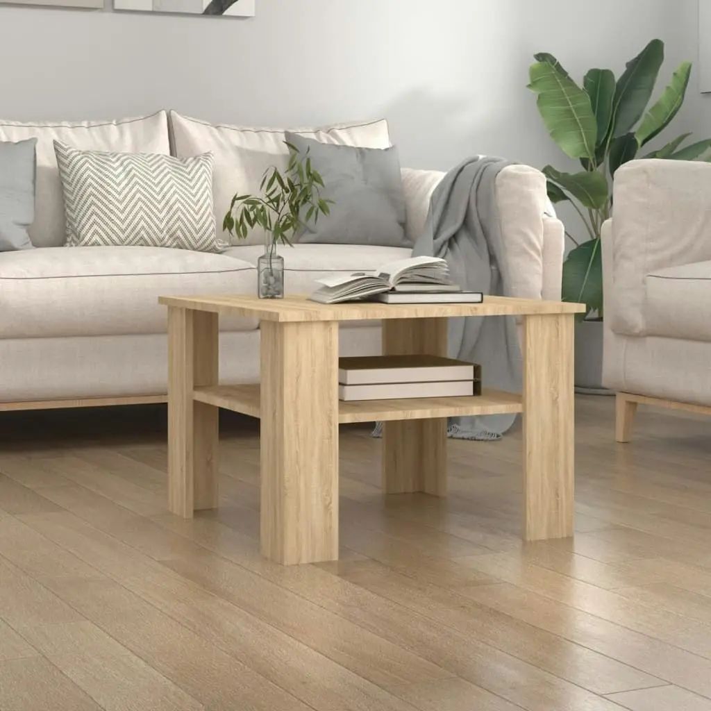 Coffee Table Sonoma Oak 60x60x42 cm Engineered Wood 800210