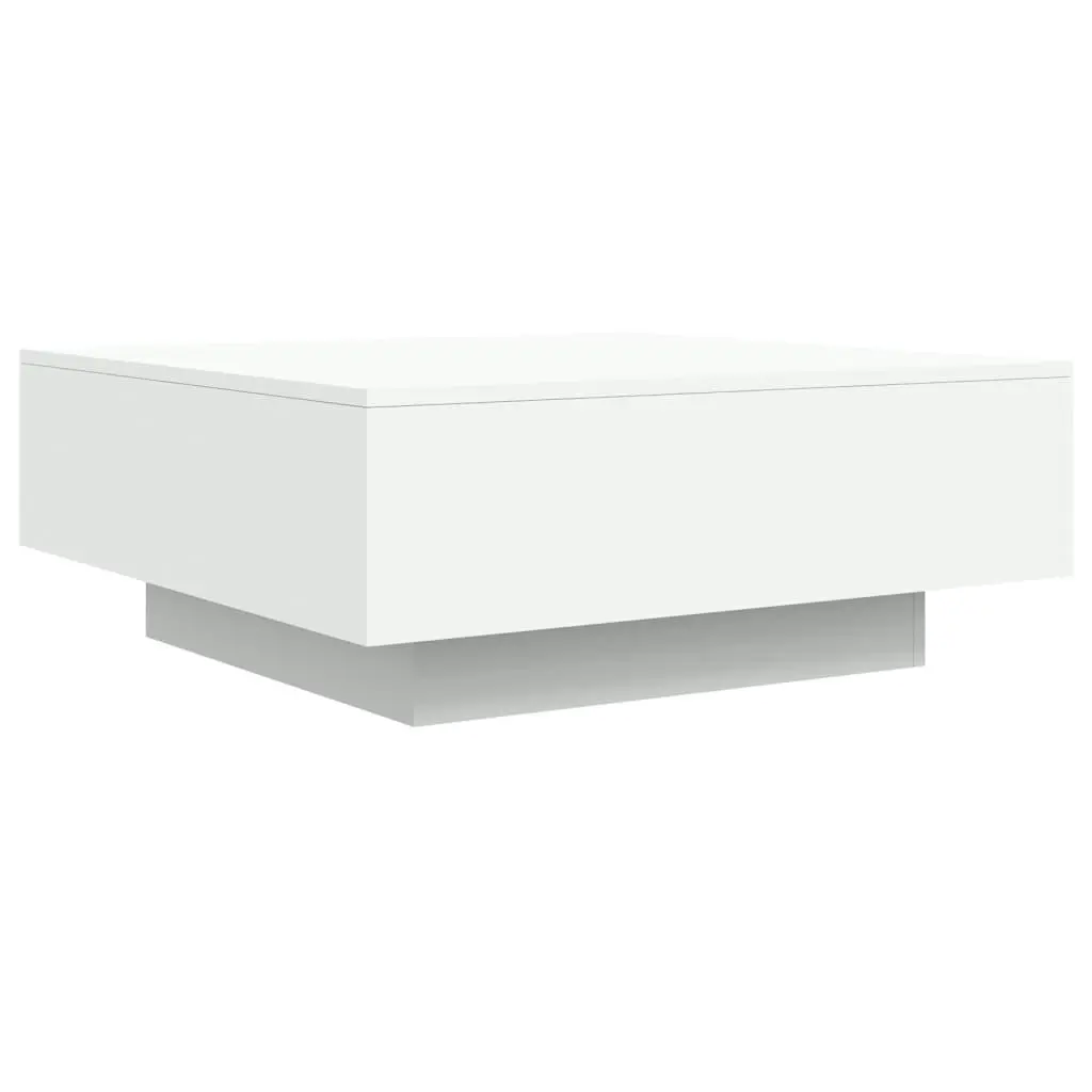 Coffee Table White 80x80x31 cm Engineered Wood 836581