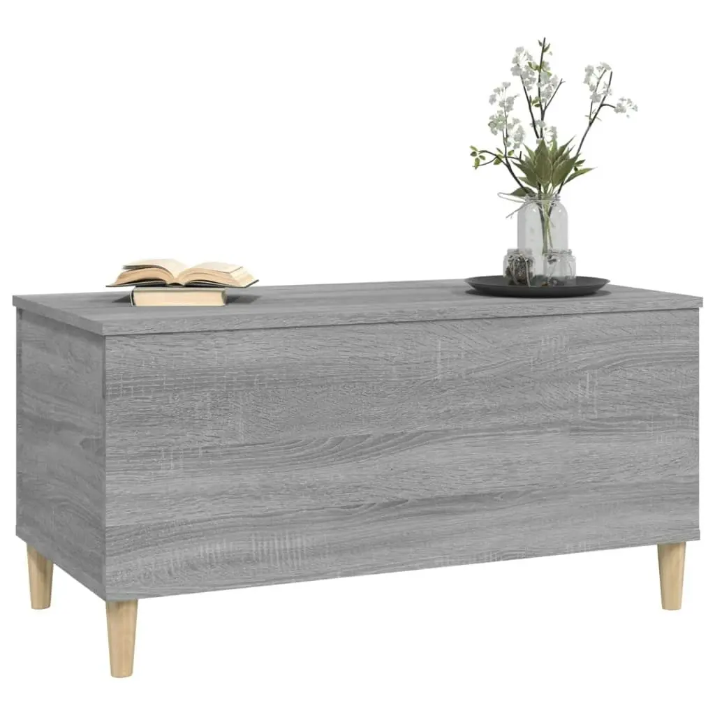 Coffee Table Grey Sonoma 90x44.5x45 cm Engineered Wood 819586