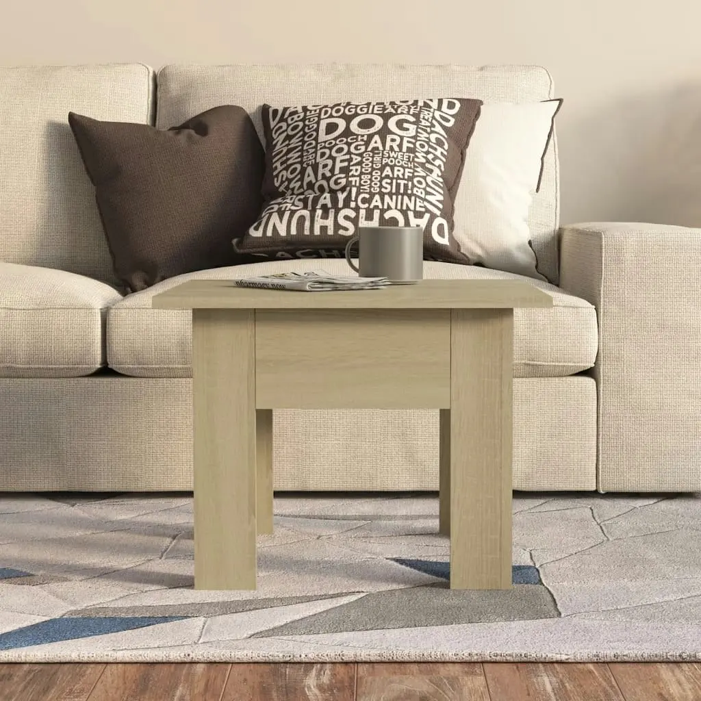 Coffee Table Sonoma Oak 55x55x42 cm Engineered Wood 810238