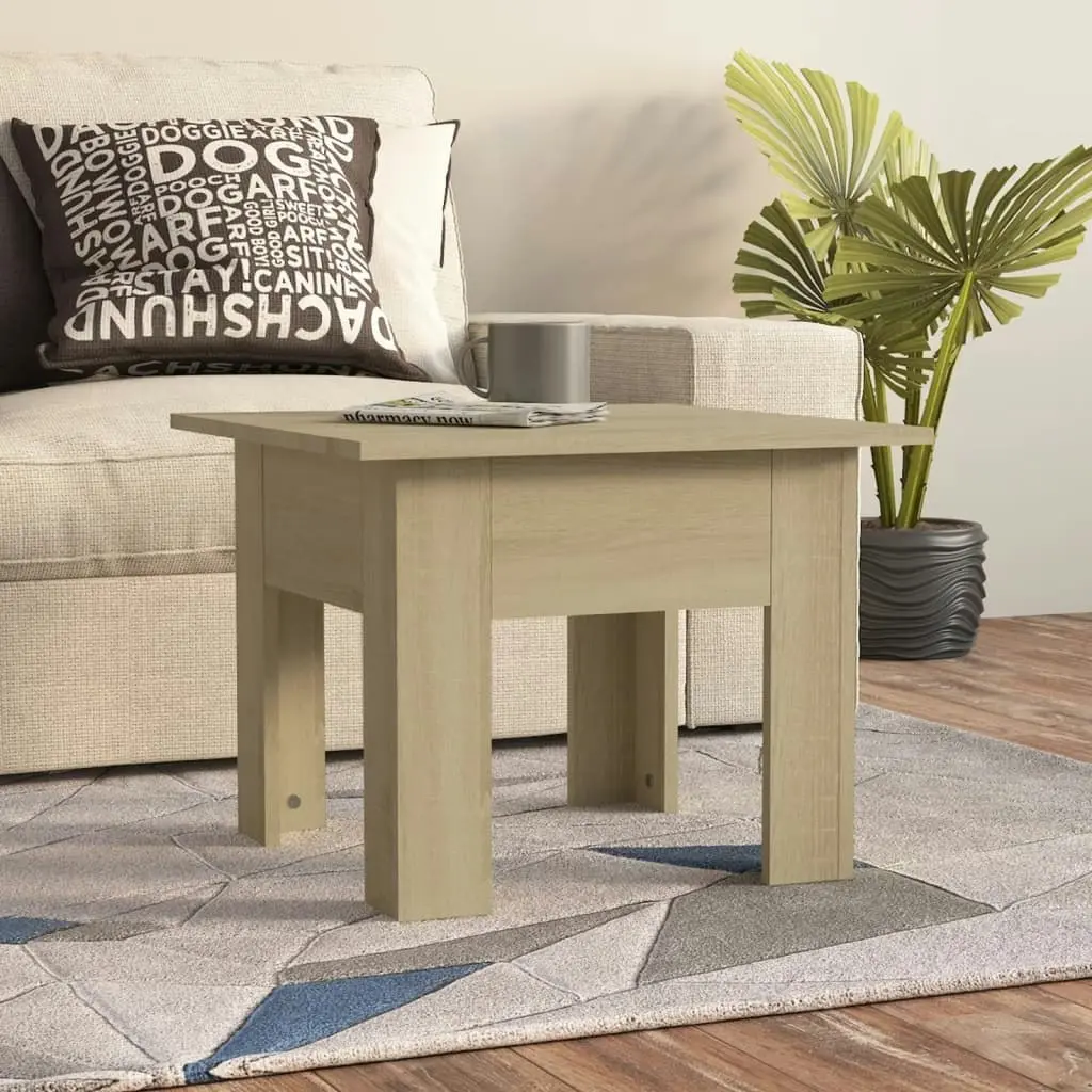 Coffee Table Sonoma Oak 55x55x42 cm Engineered Wood 810238