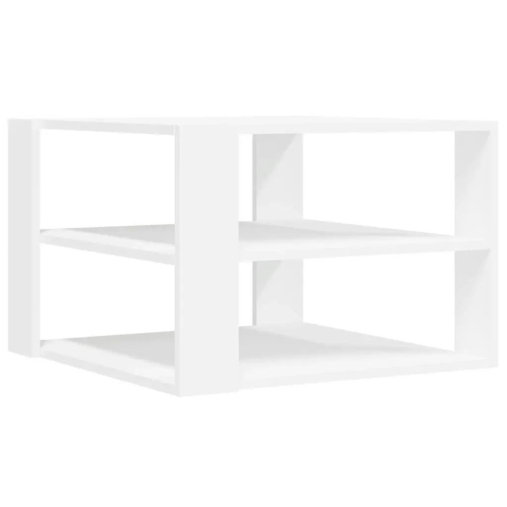 Coffee Table White 59.5x59.5x40 cm Engineered Wood 834245