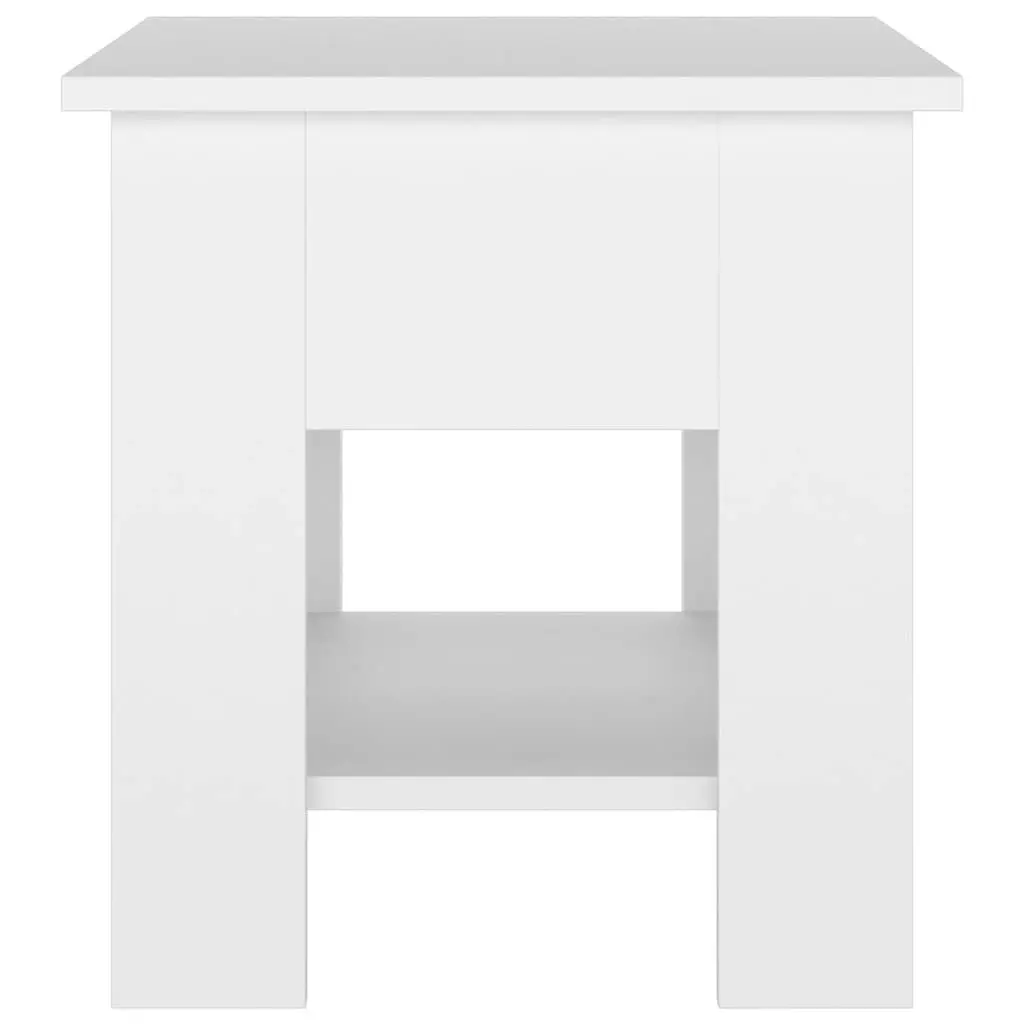 Coffee Table White 40x40x42 cm Engineered Wood 810271