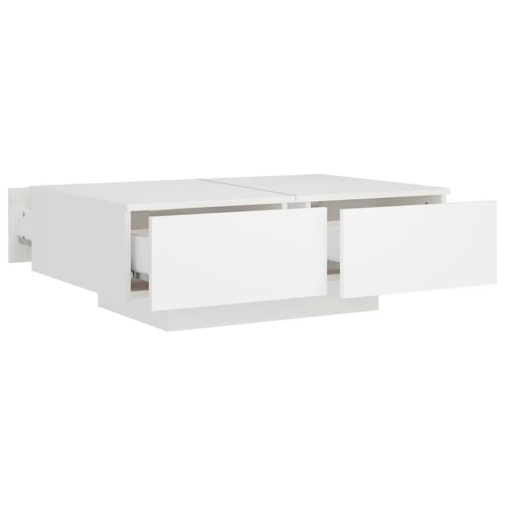 Coffee Table White 90x60x31 cm Engineered Wood 804175