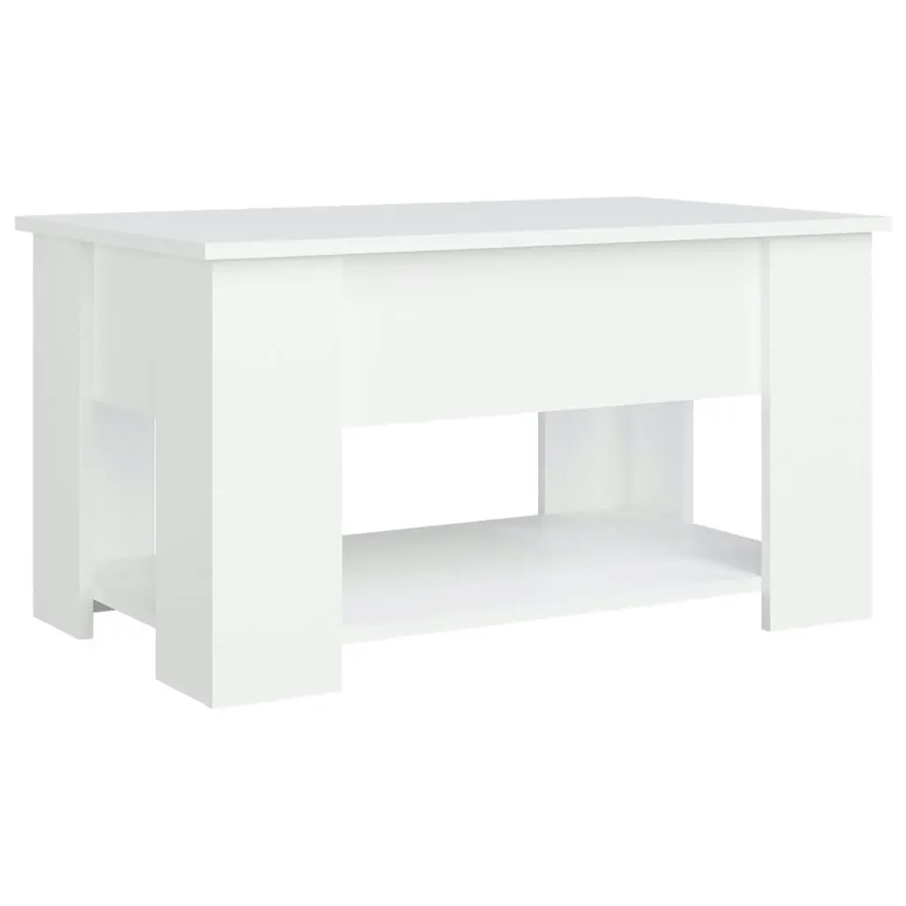 Coffee Table White 79x49x41 cm Engineered Wood 809710