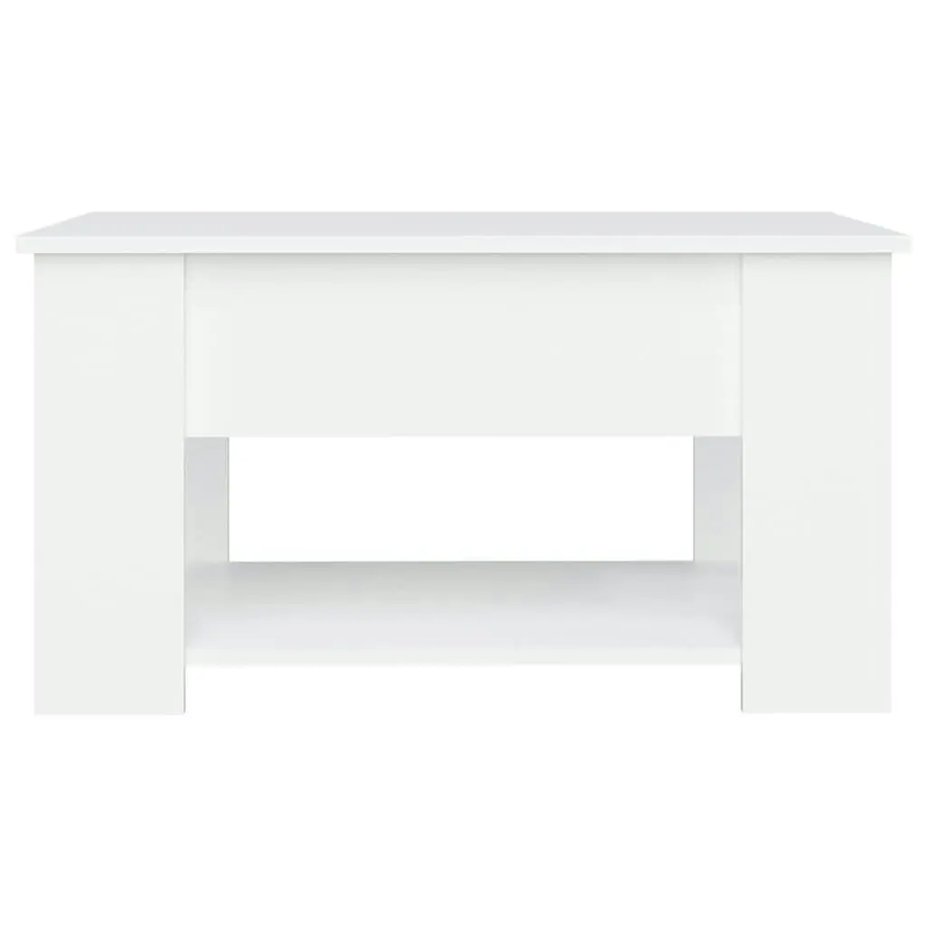 Coffee Table White 79x49x41 cm Engineered Wood 809710