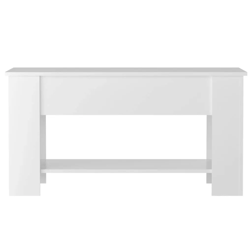 Coffee Table High Gloss White 101x49x52 cm Engineered Wood 809707