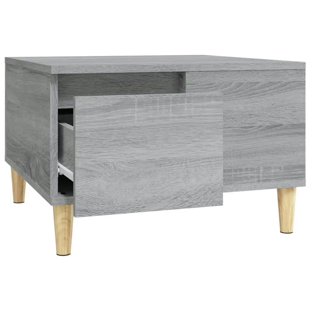 Coffee Table Grey Sonoma 55x55x36.5 cm Engineered Wood 821082